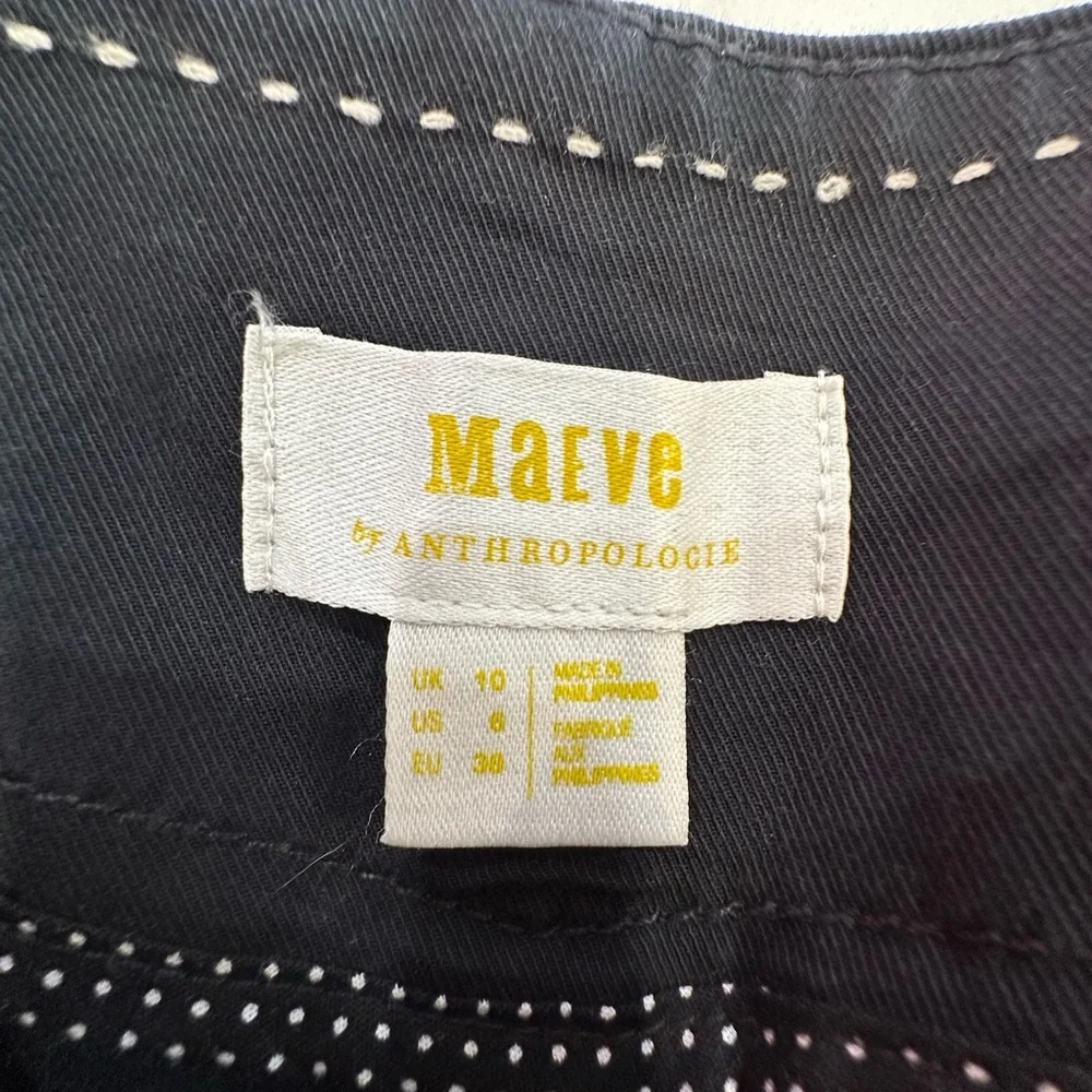 Maeve by Anthropologie Cigarette Pants-Size 6-Black - Picture 7 of 11